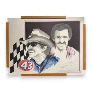 1991 Richard Petty Signed Autographed Limited Edition Lithograph /3000 Certified